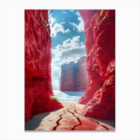 Red Cliffs Canvas Print