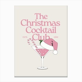 The Christmas Cocktail Club | Christmas Martini 1 Canvas Print