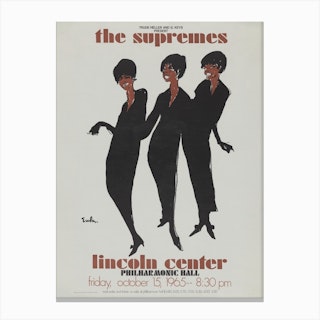 The Supremes Music Concert Poster Canvas Print