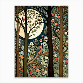 William Morris Moonlight In The Forest 26 Canvas Print