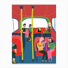 In The Bus Canvas Print