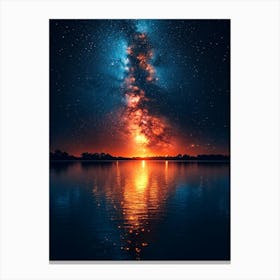 Milky Over Lake 12 Canvas Print