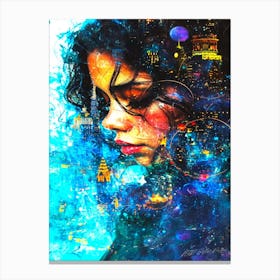 Ponder On - Girl In Thought Canvas Print