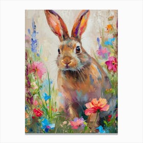 American Sable Rabbit Painting 2 Canvas Print