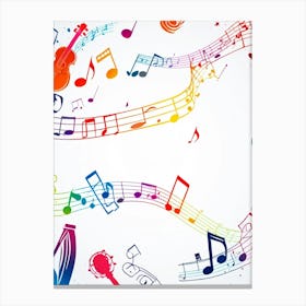 Music Background Vector 1 Canvas Print