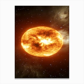 Bright Star In Space Canvas Print