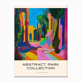 Abstract Park Collection Poster Al Azhar Park Cairo Egypt 1 Canvas Print