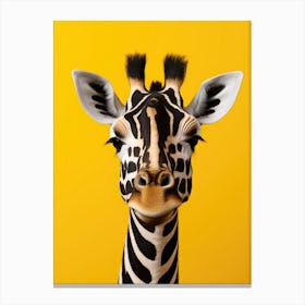 Giraffe Portrait Canvas Print