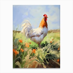 Bird Painting Chicken 3 Canvas Print