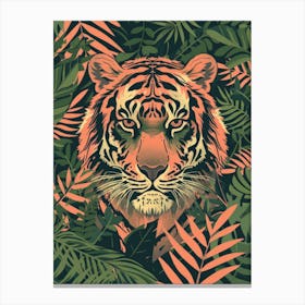 Tiger In The Jungle 46 Canvas Print