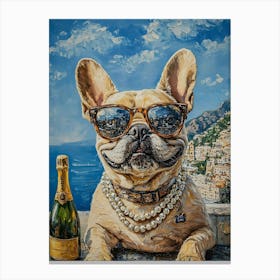 Frenchies Drink 16 Canvas Print