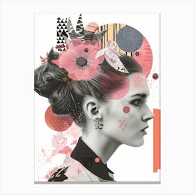 The Collage Girl No 2 Canvas Print