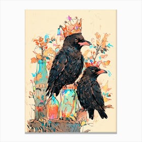 Crows 4 Canvas Print