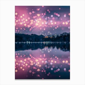 Bokeh Background Canvas Print