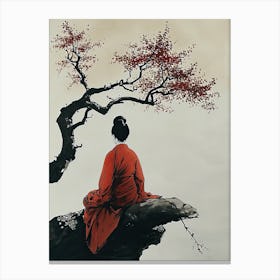 Asian Woman 34, Minimalism Canvas Print