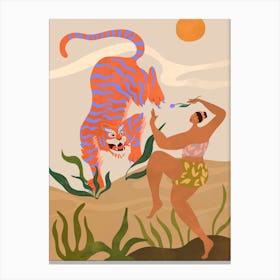 Tiger Dance Canvas Print