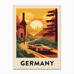 Vintage Travel Poster Germany 4 Canvas Print