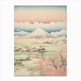 Mount Iwate In Iwate, Japanese Landscape 4 Canvas Print
