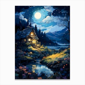 Moonlit Retreat Canvas Print