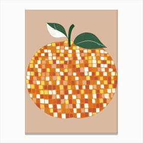 Orange Mosaic Canvas Print