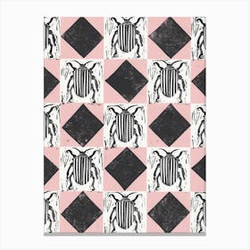 Stripey Bug Canvas Print