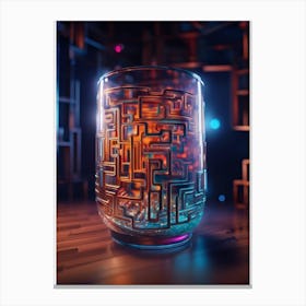 Glass With A Maze Canvas Print