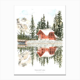 Canada Emerald Lake Canvas Print