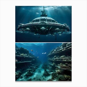 USO: A Very Very Strange Sea-Reimagined 59 Canvas Print