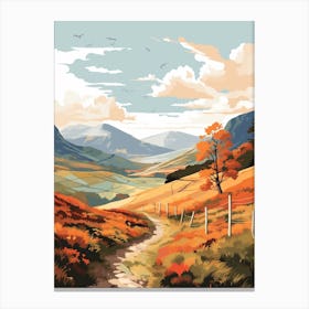 The Great Glen Way Scotland 3 Hiking Trail Landscape Canvas Print
