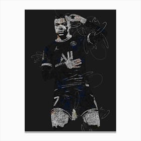 Kylian Mbappe 2 Canvas Print