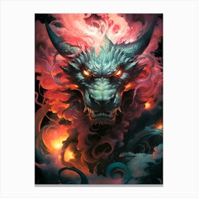 Dragon Head Canvas Print