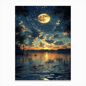 Full Moon In The Sky 11 Canvas Print