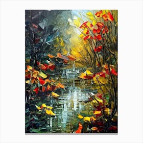 Oil Forest Art 1 Canvas Print