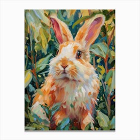 Chinchilla Rabbit Painting 3 Canvas Print