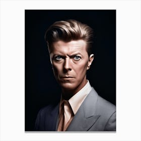 Color Photograph Of David Bowie 3 Canvas Print