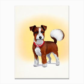 Wire Fox Terrier Illustration dog Canvas Print
