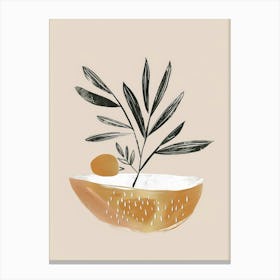 Olive Tree In A Bowl Canvas Print