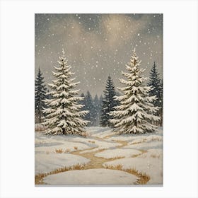 Winter Snow Canvas Print