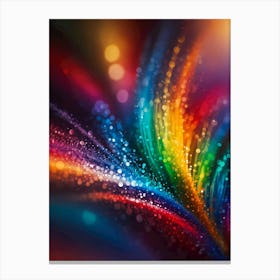 Abstract Rainbow Background Canvas Print