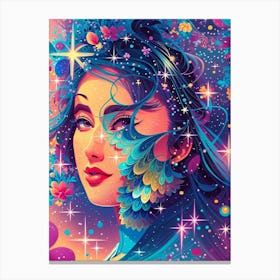 Psychedelic Girl 3 Canvas Print