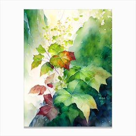 Poison Ivy In Rocky Mountains Landscape Pop Art 6 Canvas Print