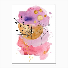 Abstract Watercolor Painting. Canvas Print