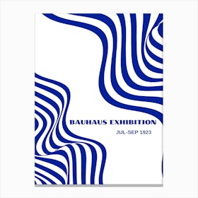 Bauhaus Blue Exhibition 19 Canvas Print