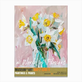 A World Of Flowers, Van Gogh Exhibition Daffodil 2 Canvas Print