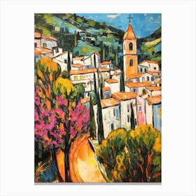 Spoleto Italy 2 Fauvist Painting Canvas Print