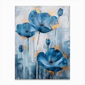 Blue Poppies 23 Canvas Print