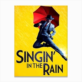 Singing In The Rain, Movie Poster Canvas Print