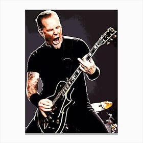 James Hetfield Metallichead band music 17 Canvas Print