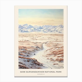 Gobi Gurvansaikhan National Park Mongolia 3 Poster Canvas Print