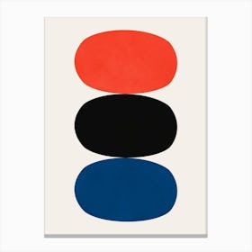 Colored ovals 2 Canvas Print